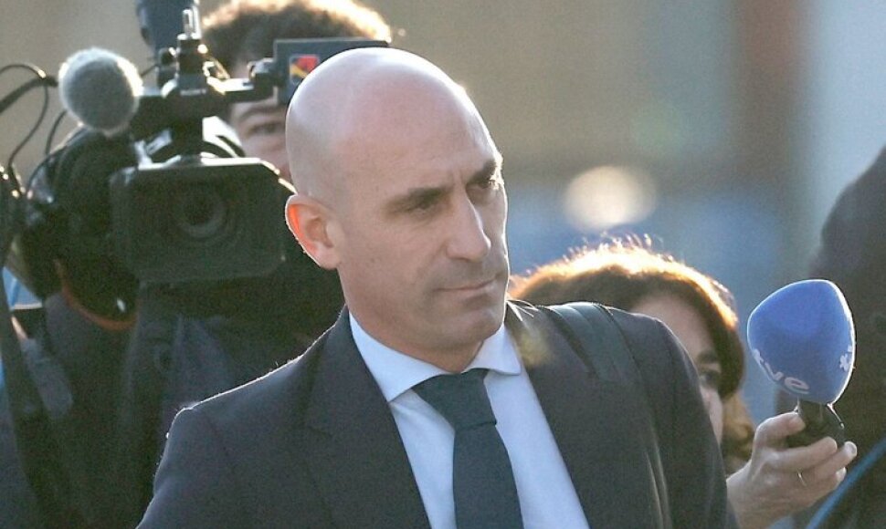 Buvęs Ispanijos futbolo federacijos prezidentas Luisas Rubialesas / OSCAR DEL POZO / AFP