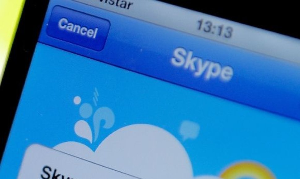 „Skype“ aplikacija išmaniajame telefone