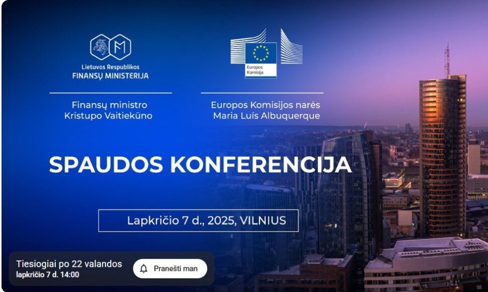 Spaudos konferencija &bdquo;Kapitalo rinkos konkurencingumui ir atsparumui&ldquo; 
