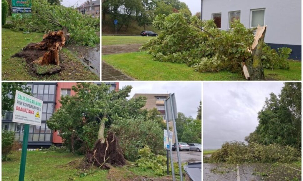 Audros padariniai Kėdainuose