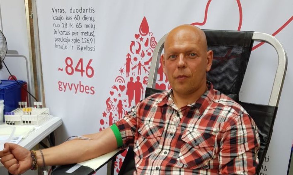 Gabrielius Liaudanskas-Svaras – vienas aktyviausių kraujo donorų šalyje