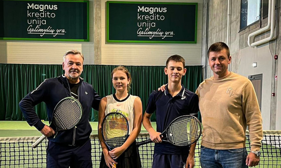 Du paaugliai tenisininkai iš Ukrainos turės galimybę tobulėti Lietuvoje.