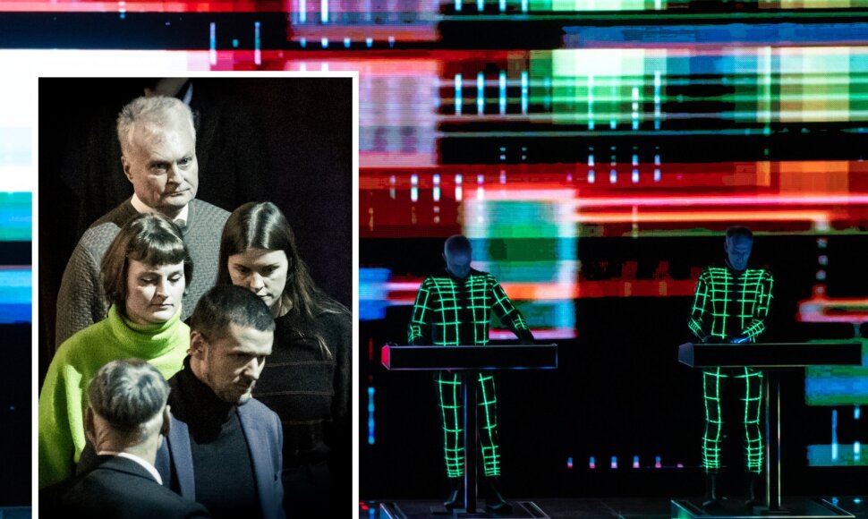 Gitanas Nausėda su dukromis, „Kraftwerk“ koncertas