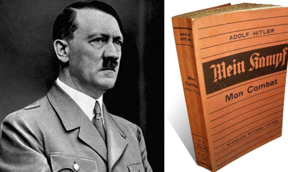 Adolfas Hitleris ir ir jo knyga „Mein Kampf“