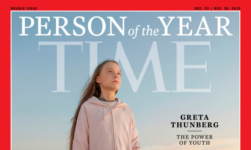 Greta Thunberg ant „Time“  viršelio