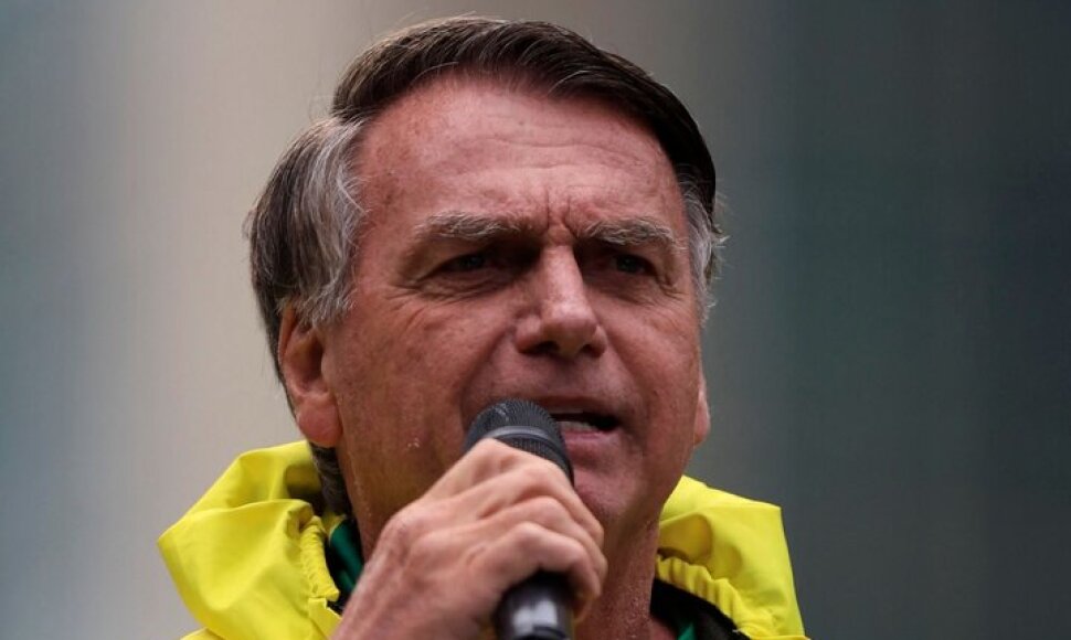 Buvęs Brazilijos prezidentas Jairas Bolsonaro / MIGUEL SCHINCARIOL / AFP