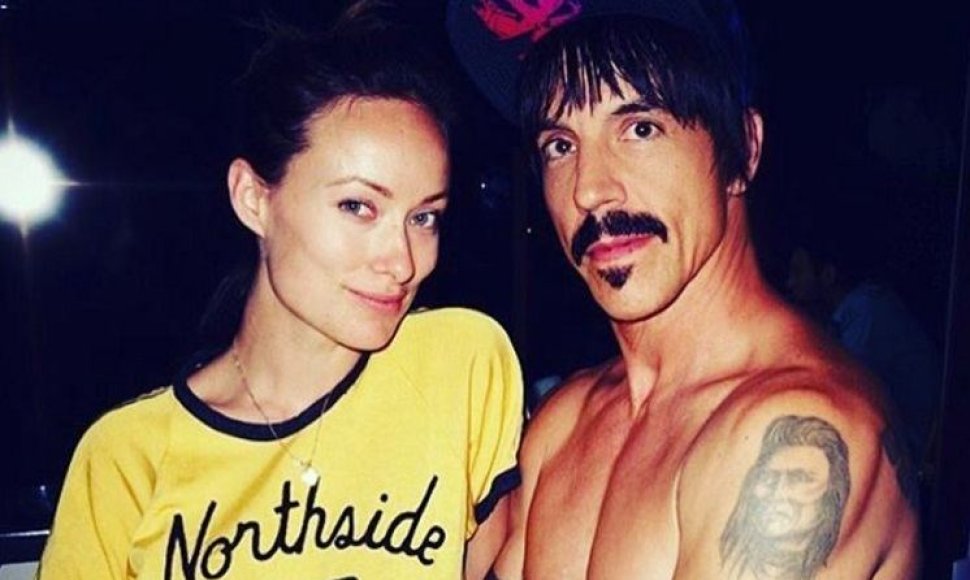 Olivia Wilde ir „Red Hot Chili Peppers“ lyderis Anthony Kiedis
