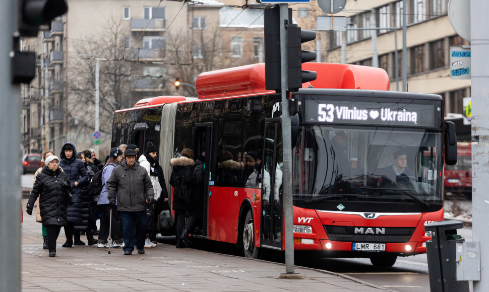 Vilniuje – viešojo transporto vairuotojų streikas