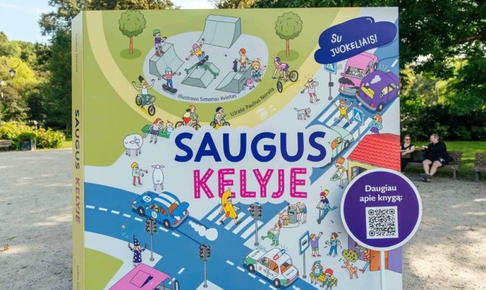 Pristatytas leidinys moksleiviams „Saugus kelyje“. 