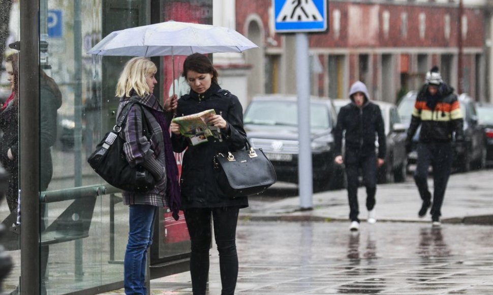 Lietingas šeštadienis Vilniuje