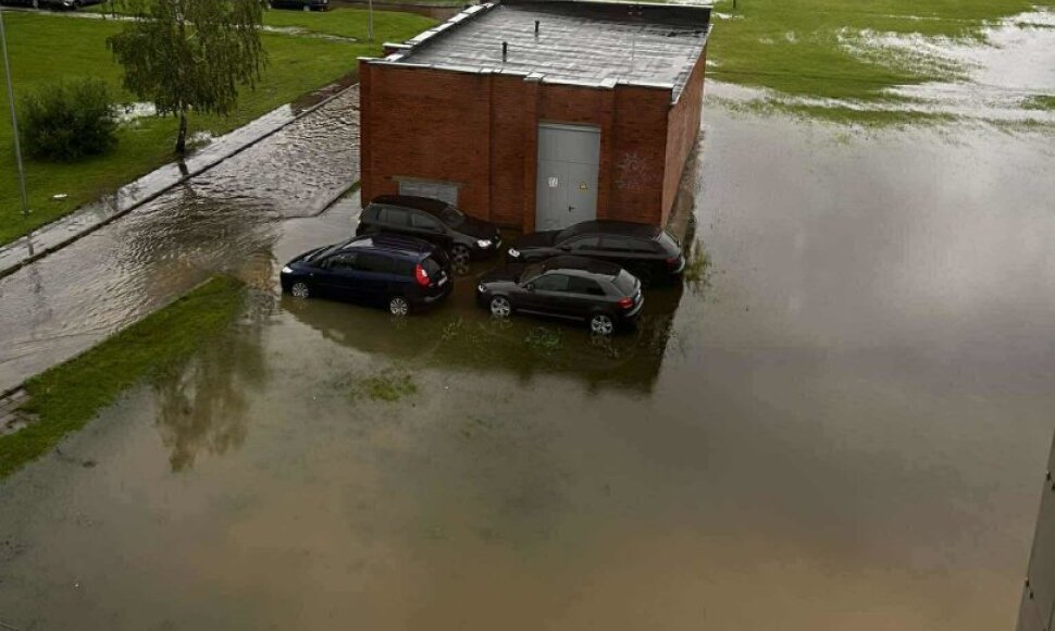 Liūtis užtvindė Kai&scaron;iadorių Parko gatvę