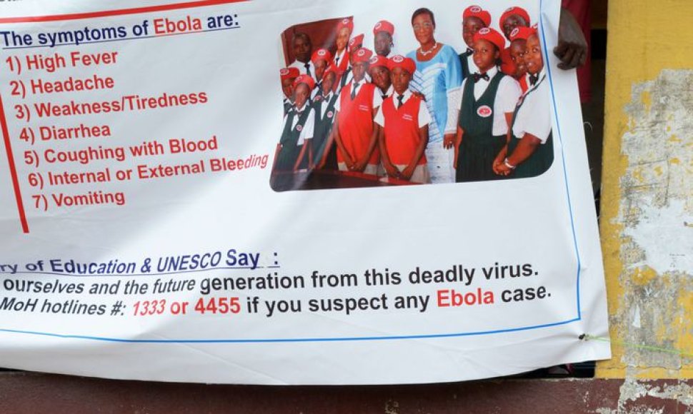 Ebolos virusas siaučia vakarų Afrikoje
