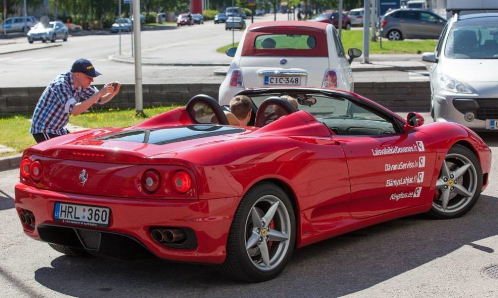 „Ferrari 360 Spider“ prieš kelionę per Europą