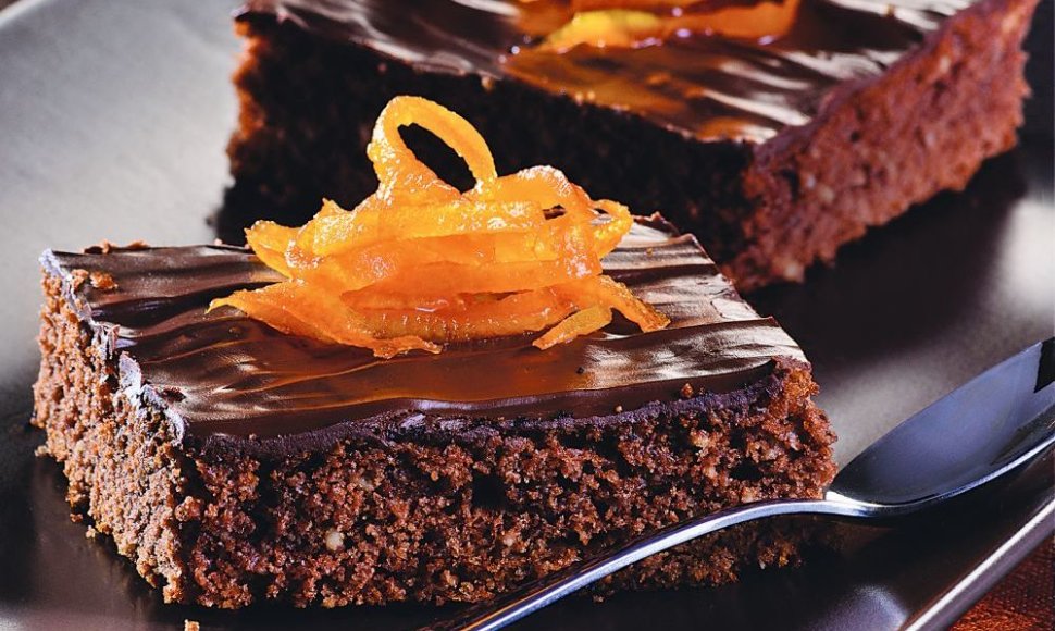 Šokoladinis pyragas su apelsinais