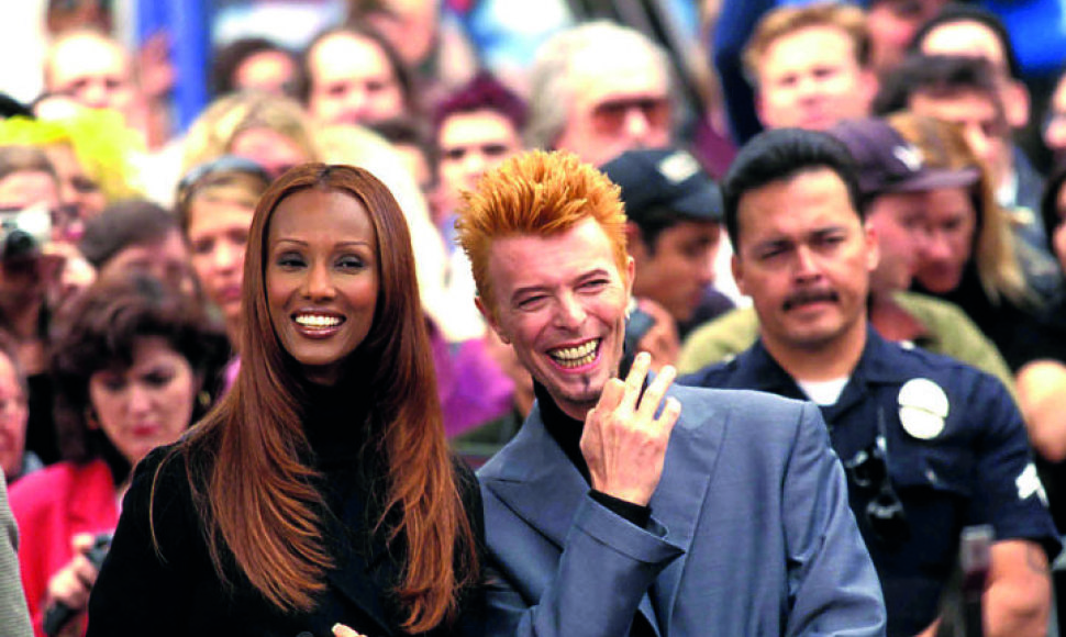 Iman ir Davidas Bowie