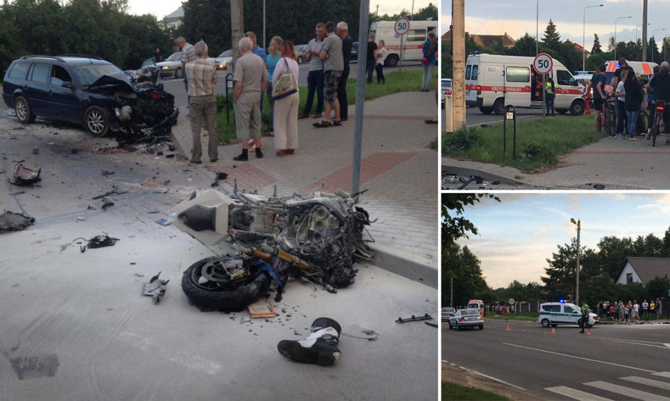 Avarijoje Kaune žuvo motociklo vairuotojas