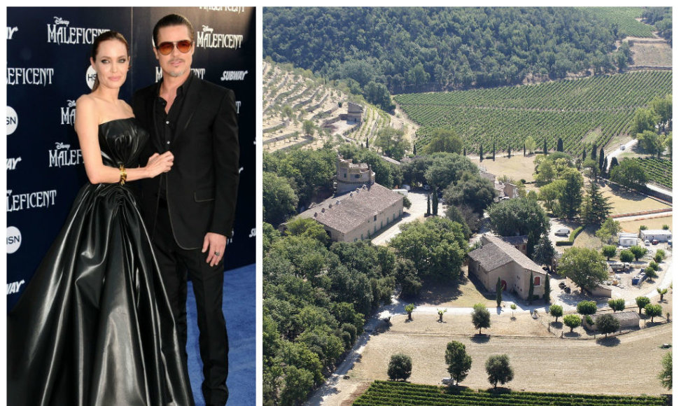 Angelinos Jolie ir Brado Pitto dvaras „Chateau Miraval“ Provanse