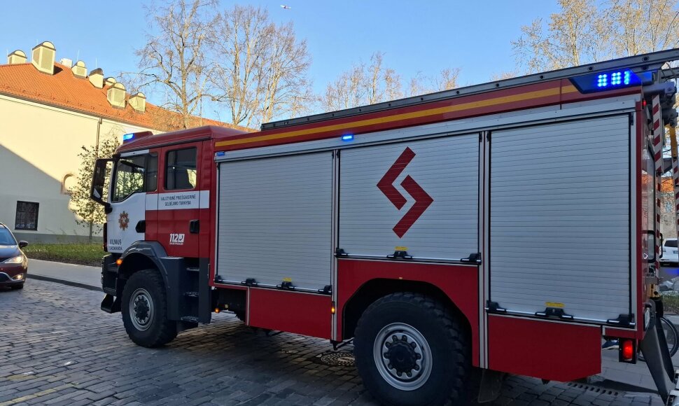 Ugniagesiai Vilniaus Senamiestyje