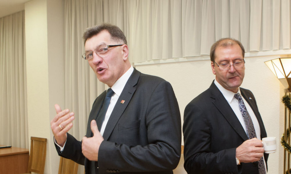 Algirdas Butkevičius ir Viktoras Uspaskichas