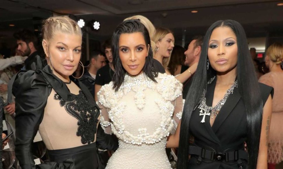 Fergie, Kim Kardashian ir Nicki Minaj