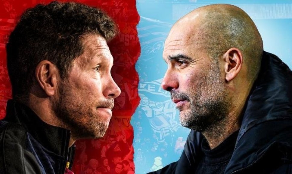 Diego Simeone ir Pepas Guardiola