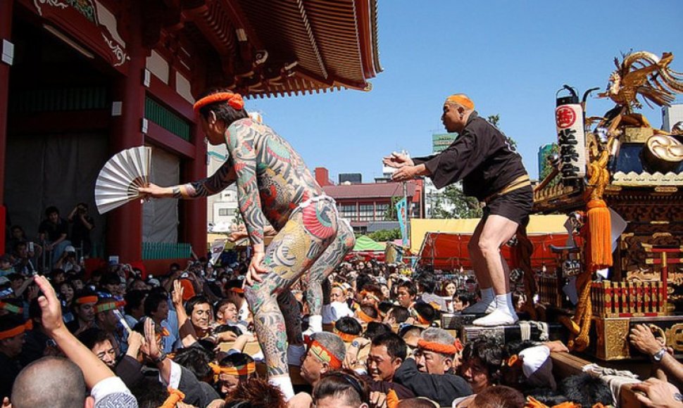 Vienas iš daugelio japonų festivalių Matsuri