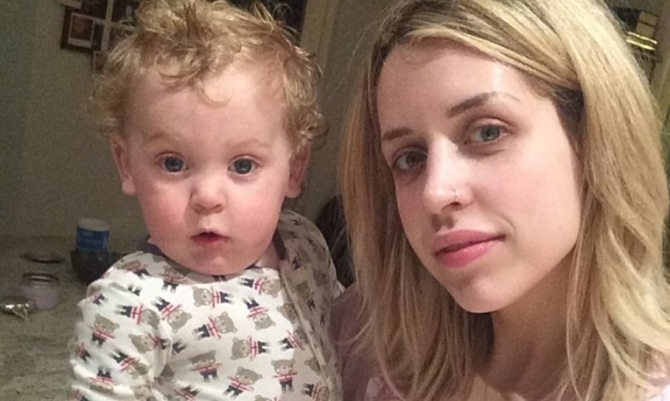 Peaches Geldof su sūnumi Phaedra