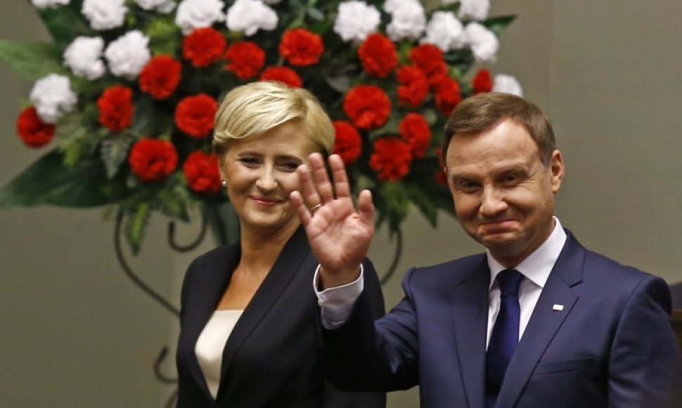 Andrzejus Duda prisaikdintas naujuoju Lenkijos prezidentu