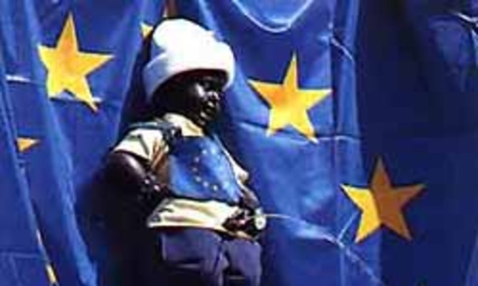 Символ Брюсселя в цветах ЕС.