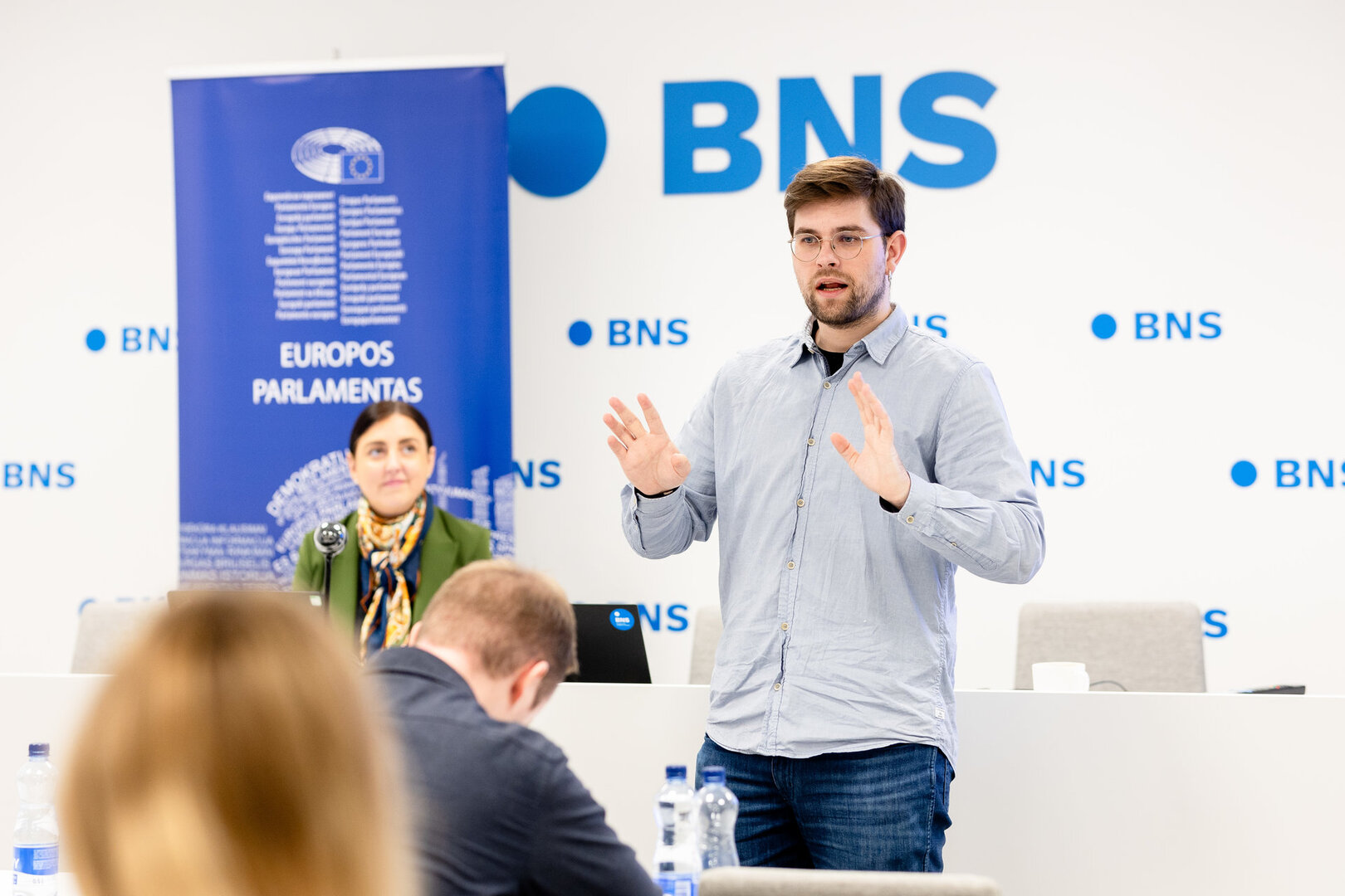 EP jaunųjų žurnalistų mokymai. Patirtimi dalinasi aktualijų žurnalistas Ramūnas Jakubauskas