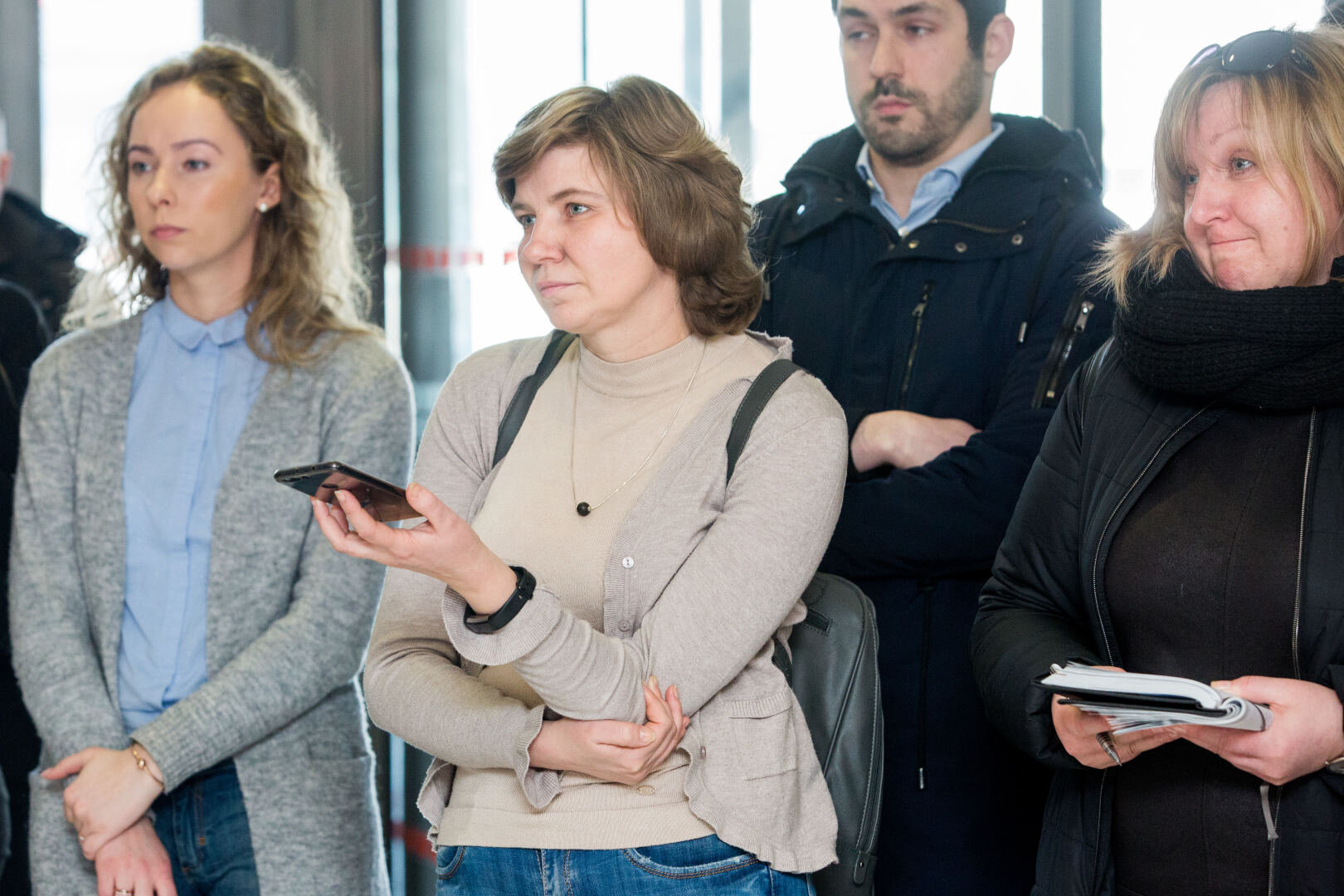 Violeta Grigaliūnaitė spaudos konferencijos metu