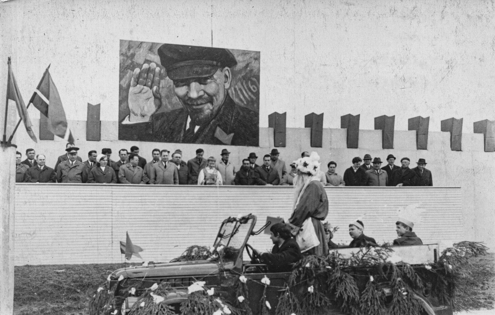 Demonstracija Anyk&scaron;čiuose. XX a. 8 de&scaron;. I p.