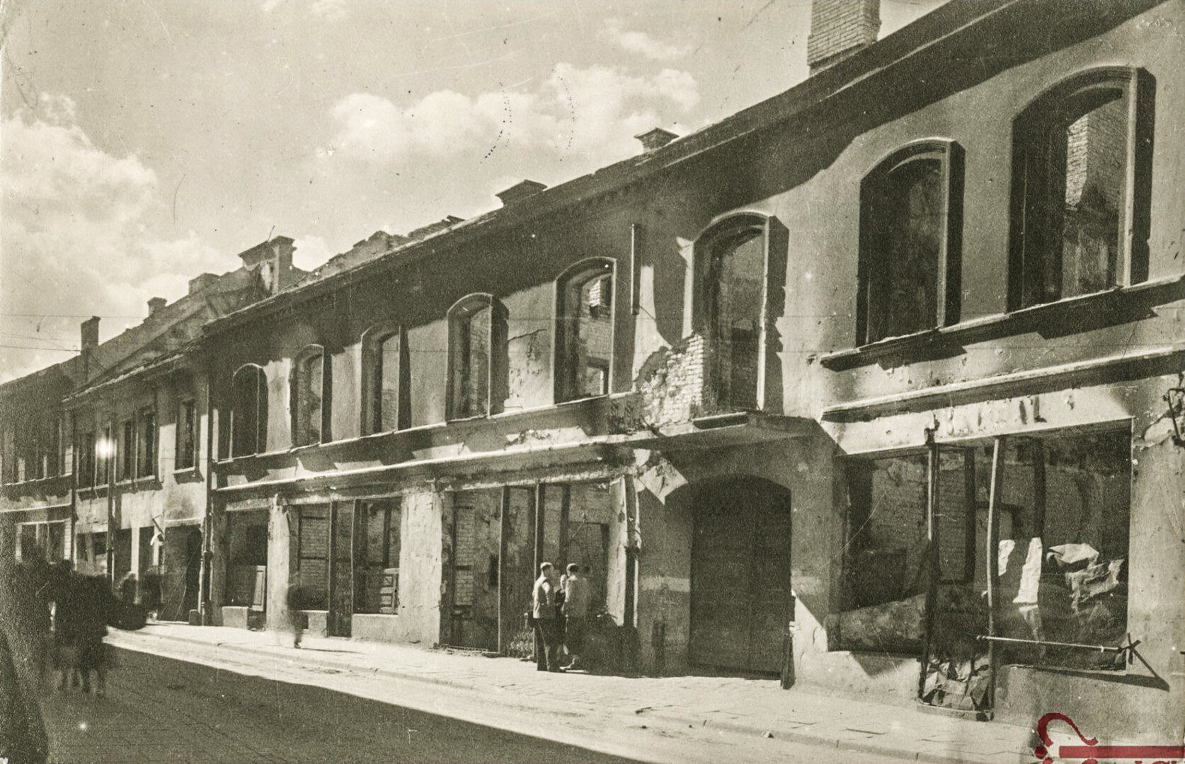 Antrojo pasaulinio karo veiksmų sugriauta Vilniaus senamiesčio dalis, kurioje buvo Vilniaus geto teritorija. LYA nuotr.