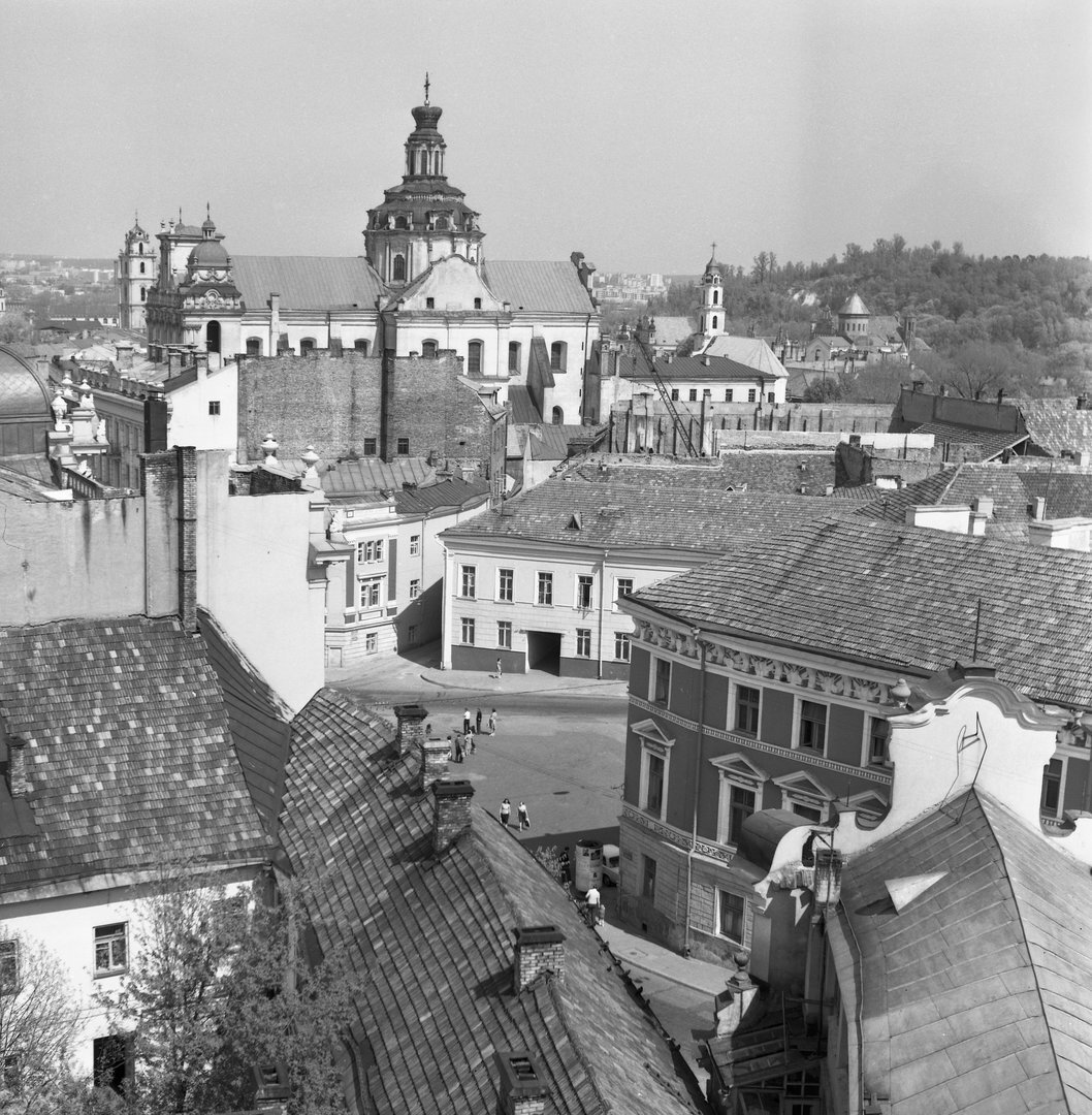 Kazimiero bažnyčia nuo Bazilijonų varpinės, 1976