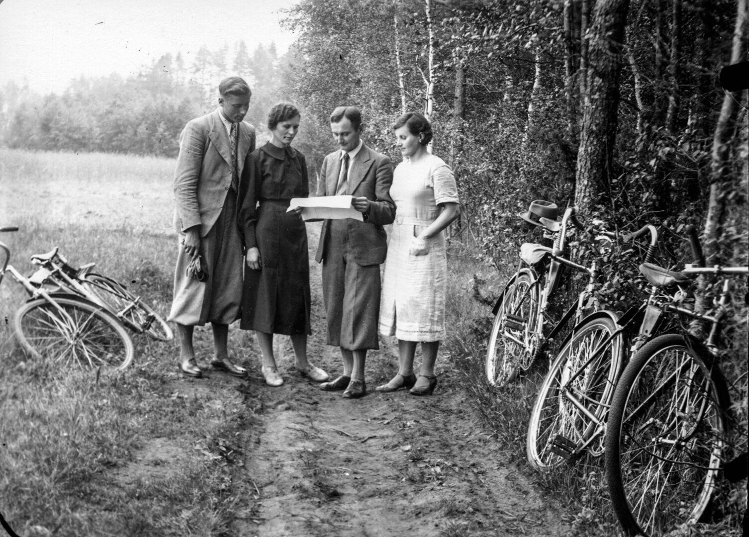 Mokytojai su panelemis, 1938