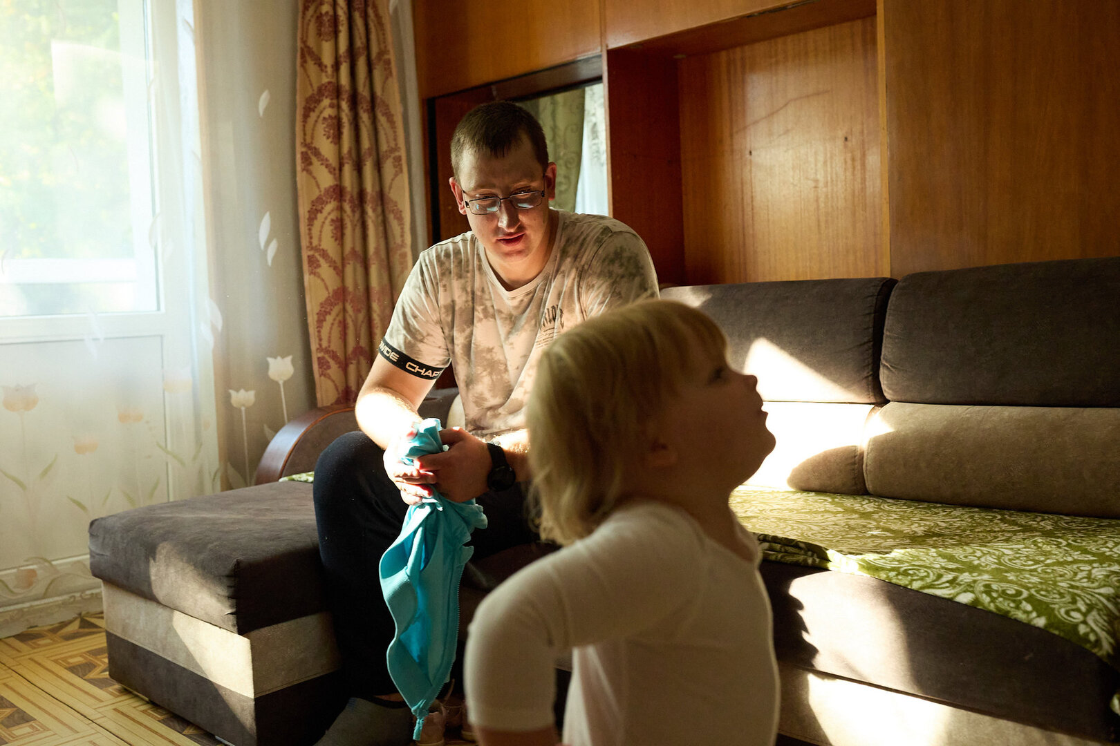 Ovidijus Naudžiūnas (Indrės vyras, nuotraukoje &ndash; kartu su dukra Patricija)