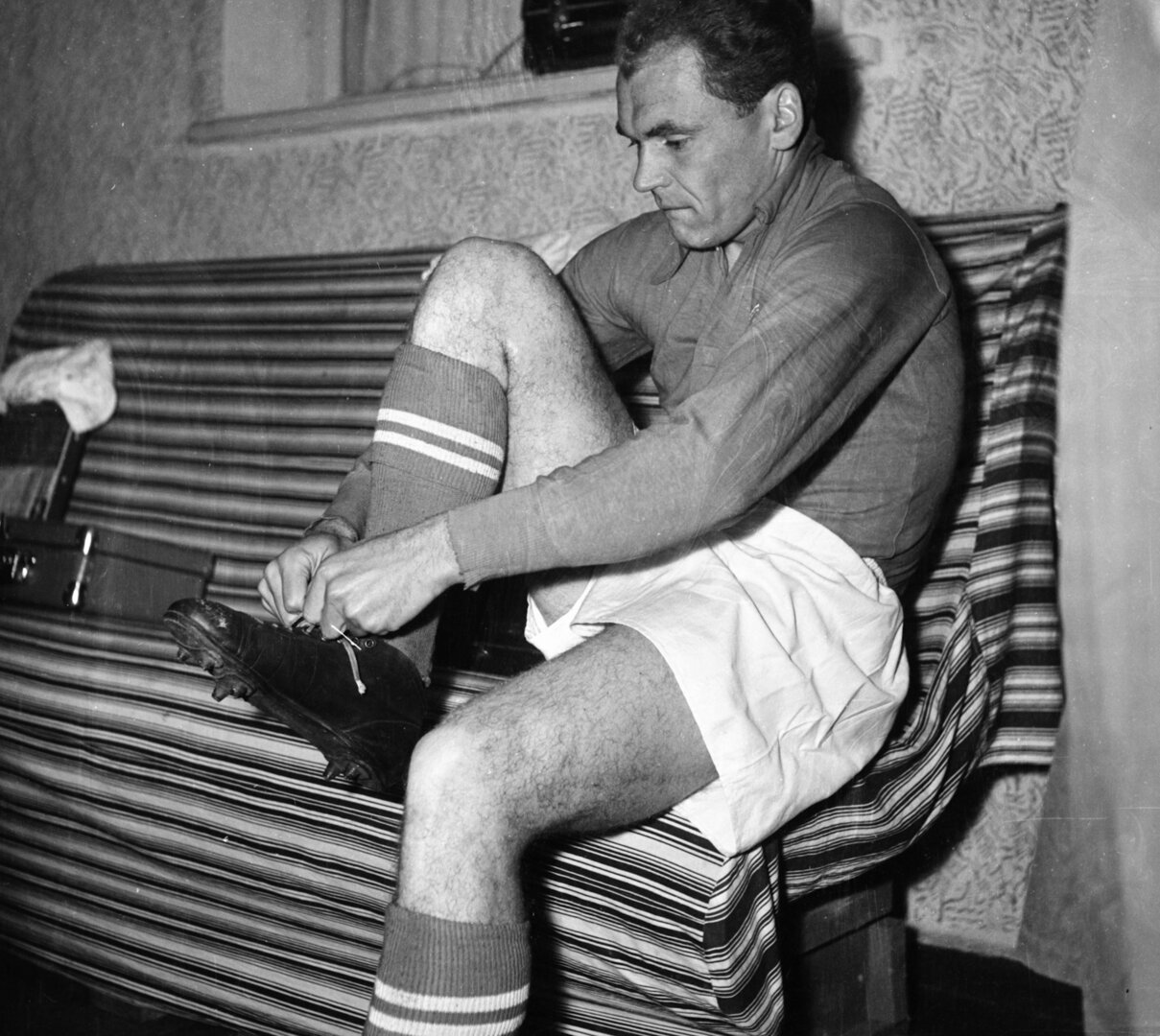 Futbolo rungtynės. Vilnius, 1958