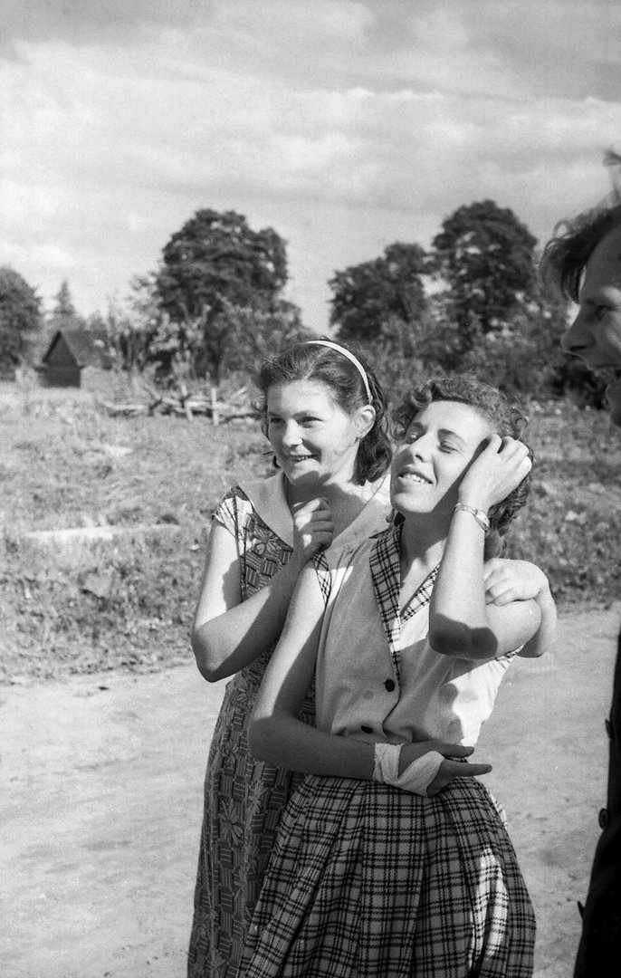 Studentų praktika. Jurbarko rajonas, 1958