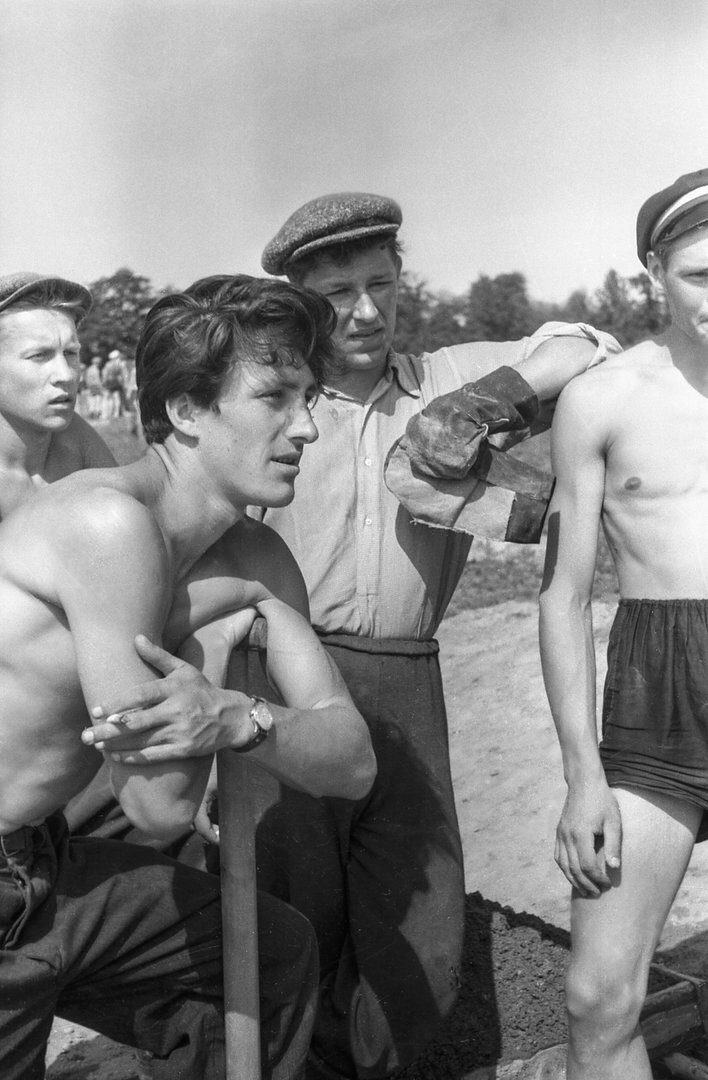 Studentų praktika. Jurbarko rajonas, 1958
