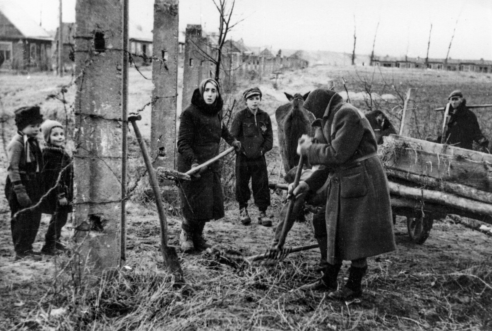 Žydų moterys, dirbančios žemės ūkio paskirties sklype Kauno gete