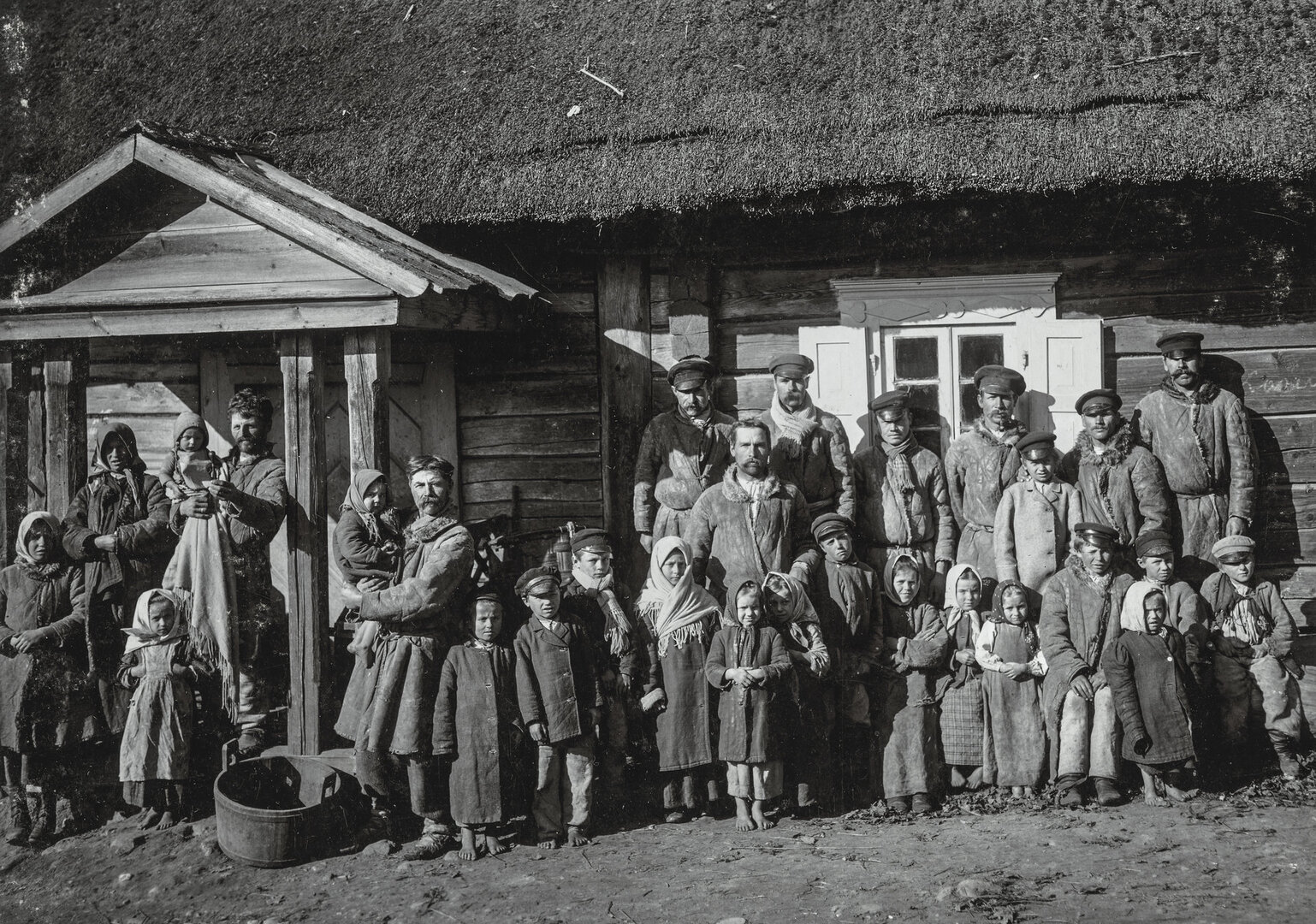 Vaitkūnų kaimo valstiečiai. 1902