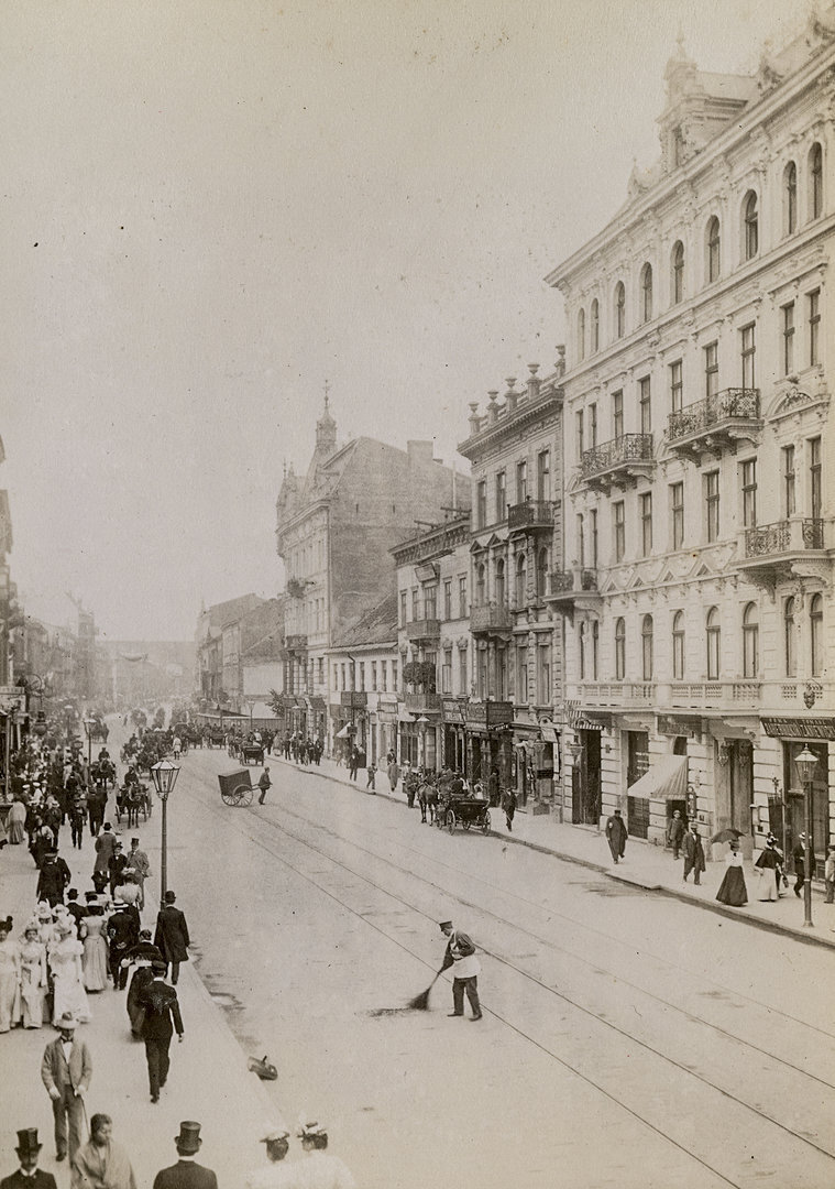 Nowy Świat gatvė Var&scaron;uva, 1899 m. birželis