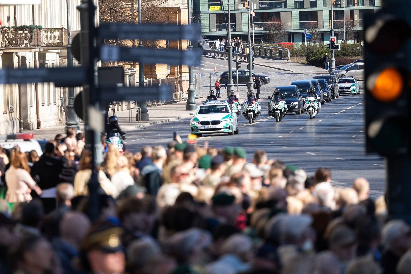 Pratybose žuvusių Jungtinių Amerikos Valstijų karių pagerbimo ir i&scaron;lydėjimo ceremonija Vilniuje