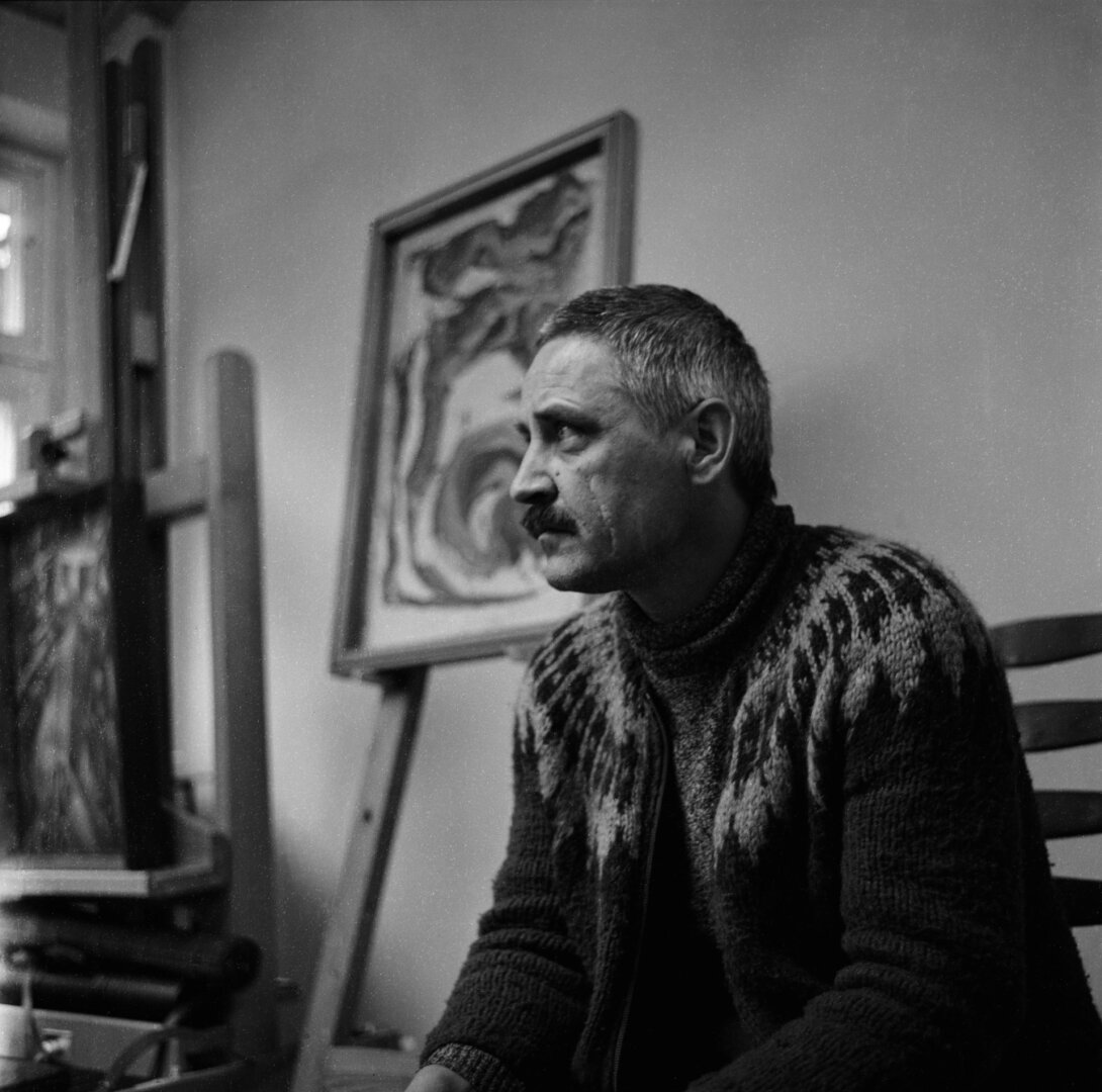 Leonardas Gutauskas (1938-2021), dailininkas, ra&scaron;ytojas, poetas, 1983