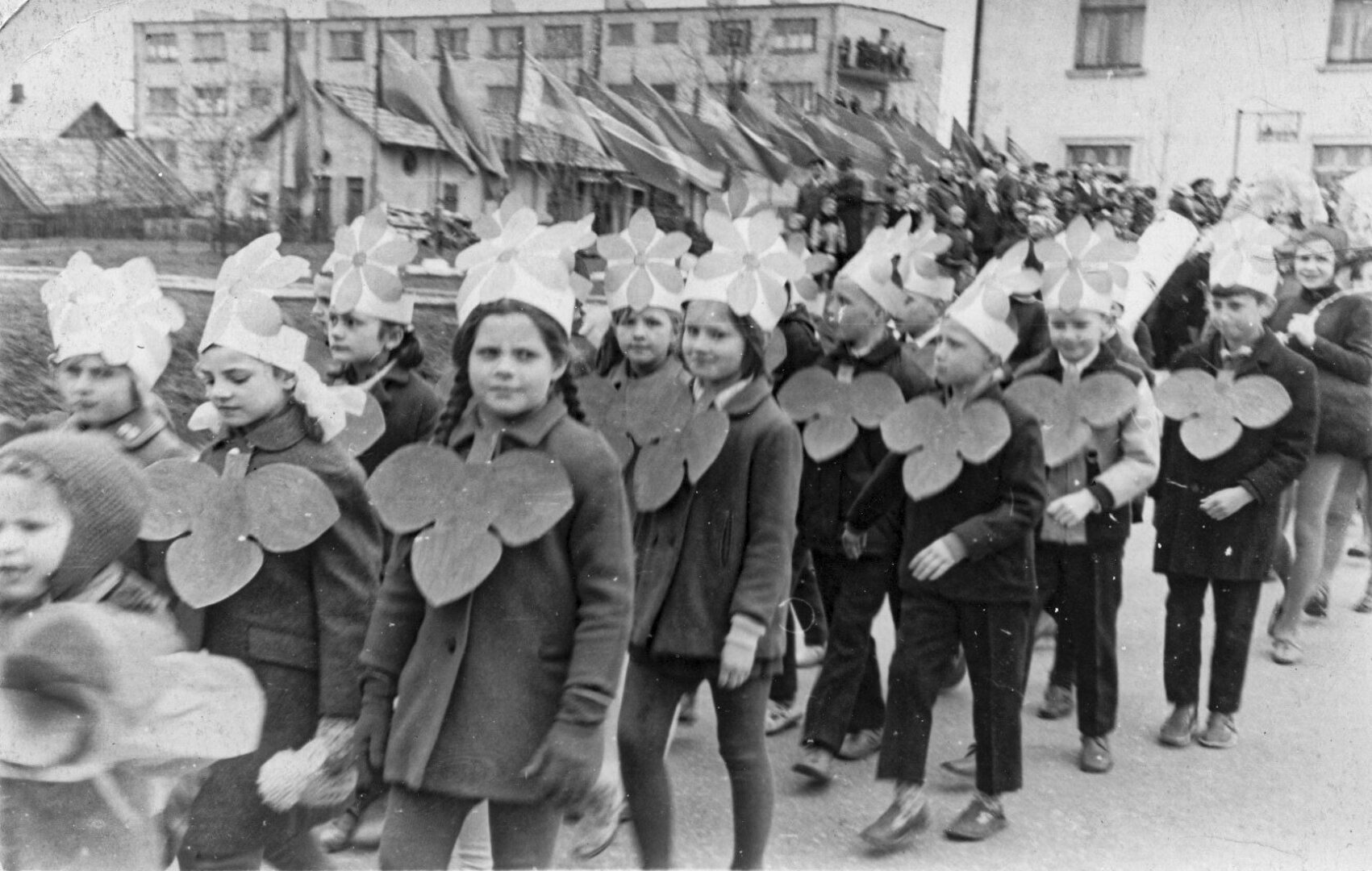 Demonstracija Anyk&scaron;čiuose. ~1970 m.