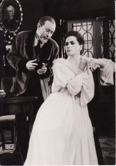 H. Ibseno &bdquo;Heda Gabler&ldquo; (rež. Juozas Miltinis, Vaclovas Blėdis), 1957. Donatas Banionis &ndash; Jorgenas Tesmanas, Eugenija &Scaron;ulgaitė &ndash; Heda