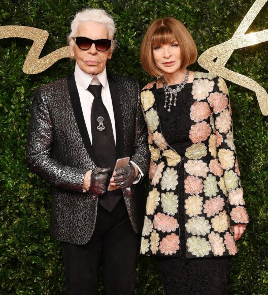 Karlas Lagerfeldas ir Anna Wintour