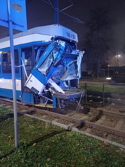 Krokuvoje &ndash; rimta tramvajų avarija