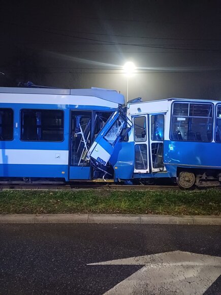 Krokuvoje &ndash; rimta tramvajų avarija