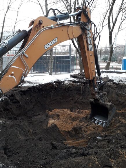 Požeminių konteinerių aik&scaron;telės įrengimas Algirdo gatvėje